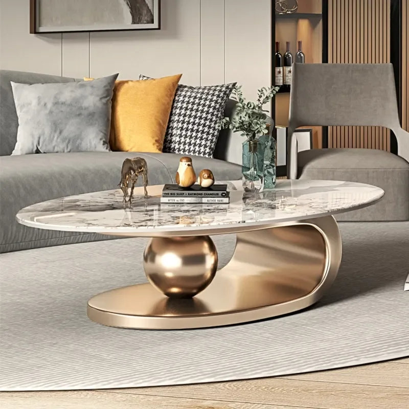 Nordic Living Room Coffee Tables Modern Design Decor Oval Coffee Tables Minimalist Mesa De Centro De Sala Home Furniture...