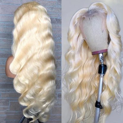 360 Lace Frontal Wig 613 Blonde 13x4 13x6 Body Wave Lace Front Wig Preplucked Brazilian Lace Front Human Hair Wigs 30 32 46 Inch - Kimlud