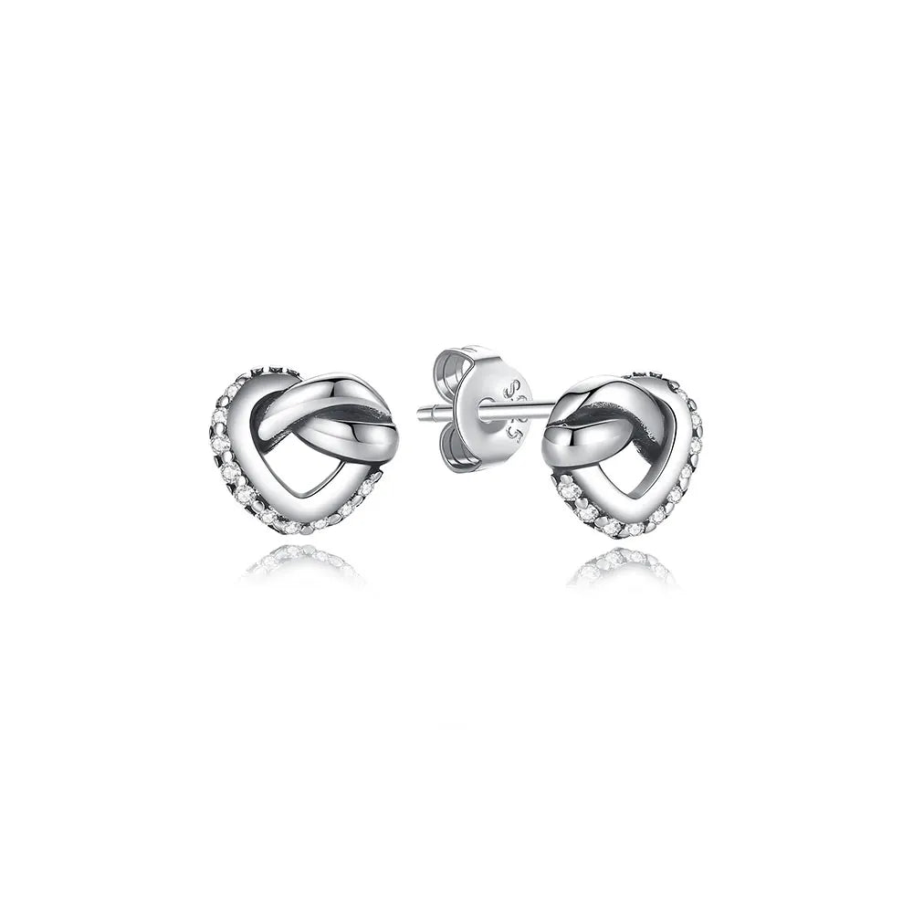 Original 925 Sterling Silver Earrings 2026 Stud Hoop Crystal Earings For Women Rose Gold Crown Heart Infinity Bee Earing...