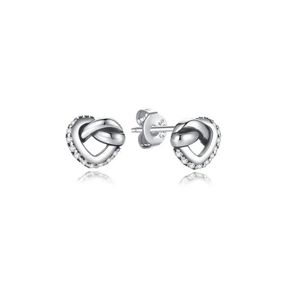 Original 925 Sterling Silver Earrings 2026 Stud Hoop Crystal Earings For Women Rose Gold Crown Heart Infinity Bee Earing...