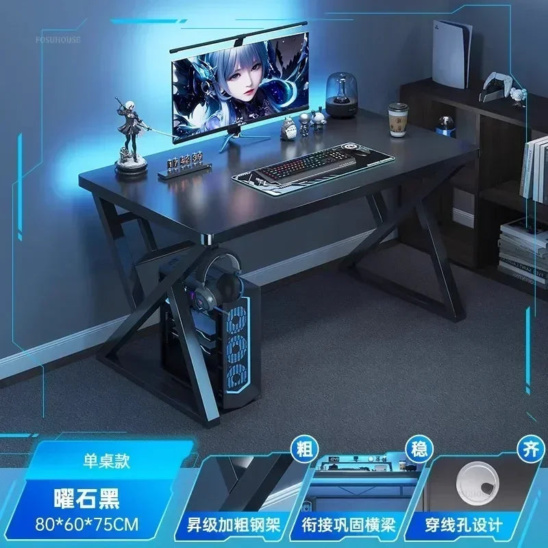 Nordic Computer Desks for Internet Cafe Gaming Desks Bedroom Study Reading Table Simple E-sports Table for Home Office Furniture