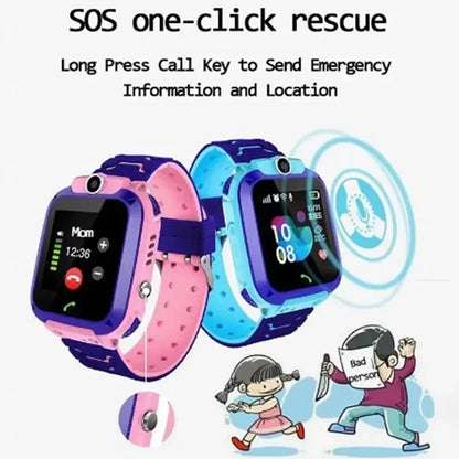 Children's Telephone Watch - Intelligent Photo Waterproof with SOS & Electronic Fence
