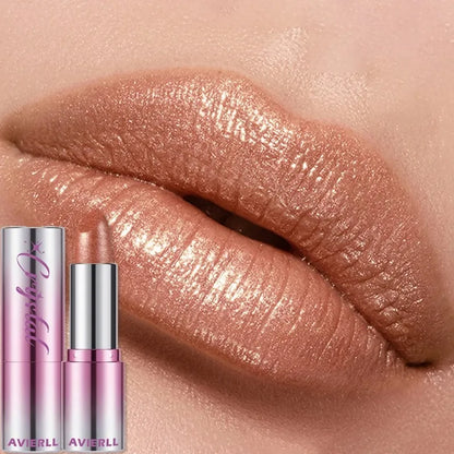 14 Colors Metallic Sparkle Lipstick Polarizing Glitter Shiny Lip Gloss Waterproof Long Lasting Gold Pearl Shine Sexy...
