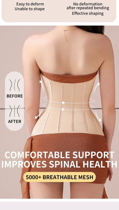 MiiOW U-shaped Waist Trainer Corset Women Buttoned Shapers Breast Lifted Waist Trainer Steel Bone Slimming Women's Shapewear - Kimlud