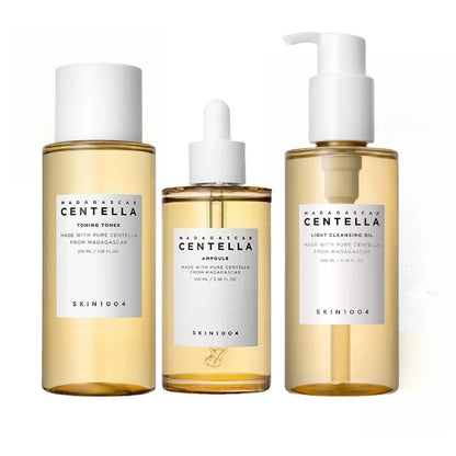 Korean SKIN1004 Skincare Centella 3pcs Set,Toning Toner,Pore Care Light Cleansing Oil,Facail Serum for Soothing Sensitive Skin