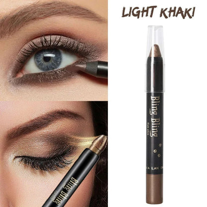 Pearlescent Glitter Eyeshadow Pen Eye Shadow Pencil Waterproof Matte Cream Nude Eye Makeup Pigment Silkworm Eyeliner Shadow Pen