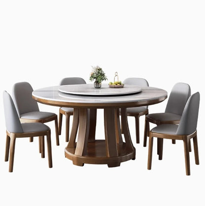 Marble Round Dining Table Nordic Luxury Style Minimalist Modern Dining Table Legs Space Savers Mesa Comedor Home Furniture - Kimlud