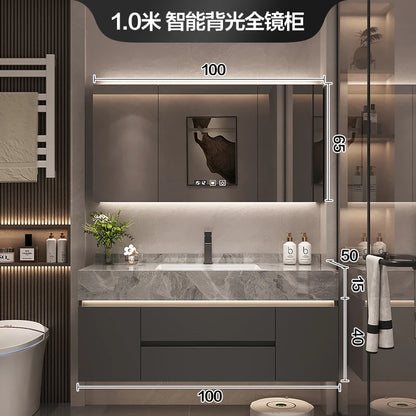 Simple Luxury Bathroom Cabinets Washbasin Vintage Toilet Drawer Bathroom Cabinets Storage Mirrors Mobili Per La Casa Furniture - Kimlud