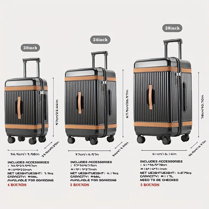 Heavy-Duty Large Capacity Suitcase with TSA Lock PC+ABS Hardshell Luggage,360° Silent Wheels Adjustable Handle,USB...