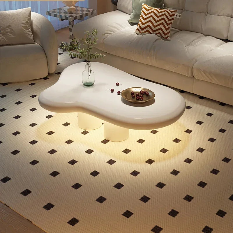 Modern Nordic Coffee Tables Luxury Sofa White Design Coffee Table Minimalist Room Table Basse De Salon Home Furniture Decor - Kimlud
