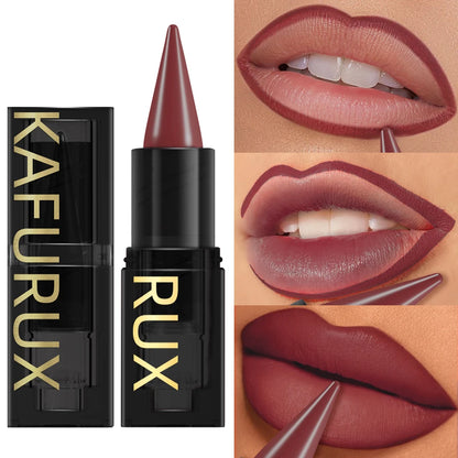 15-colors sexy red lipstick pen waterproof  matte contour tint lipstick long lasting lip glaze brown lipliner pencil lip makeup
