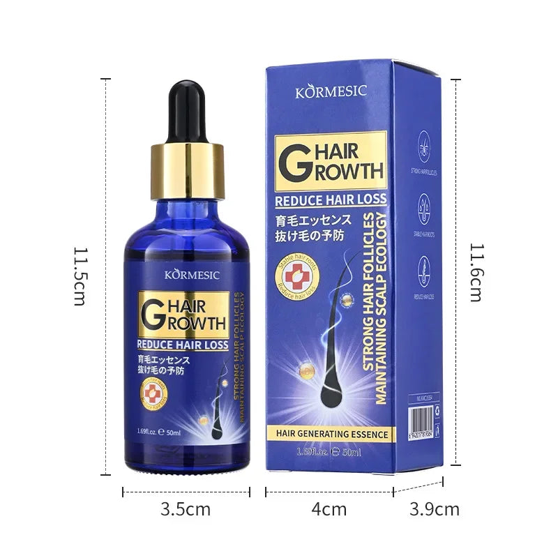 Hair Growth Serum Anti Loss Regrowth Hair Growth Oil Prevent Baldness Repair Damage Scalp Massage Moisturizing Nourish Hair Care - Kimlud