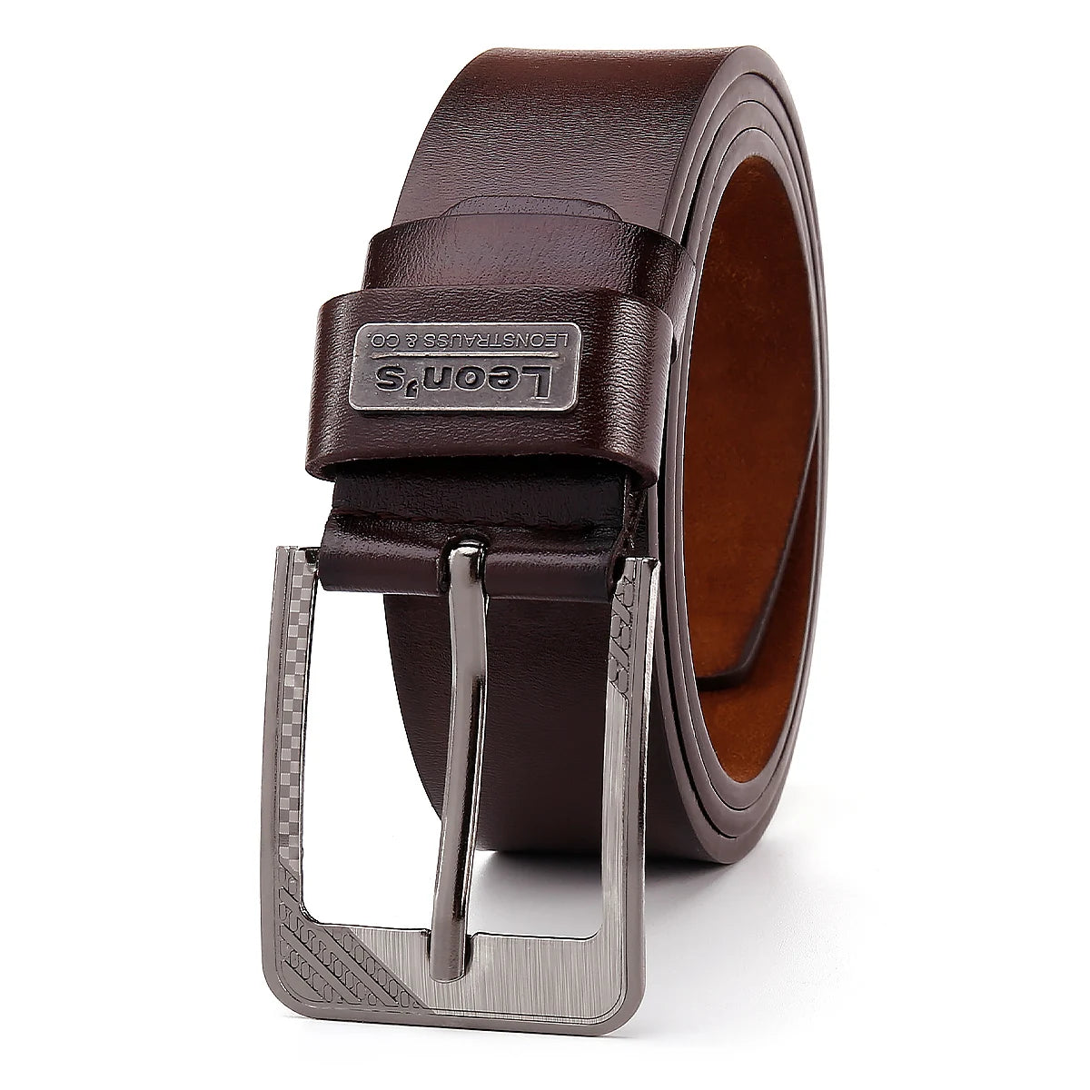 【LEON＇S】 Buckle Leather Casual Jeans Belt Men High Quality Retro Luxury Male Strap Cintos 3 Colors 2023 NEW | Kimlud...