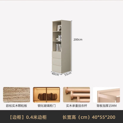 Fabric Open Closet Display Wooden Minimalist Modern Wardrobe Jewelry Cube Modular Wearable Storage Guarda Roupa Salon Furniture