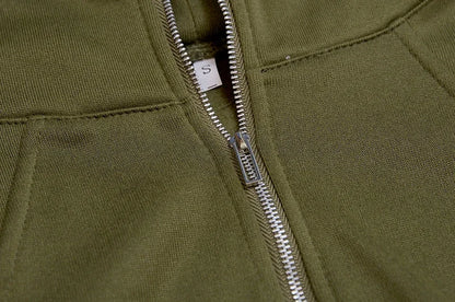 Half Zipper Hooded Short Plush Sweater, Casual Sports Sweater, New Fashion, Autumn, Winter, 2024 - Kimlud