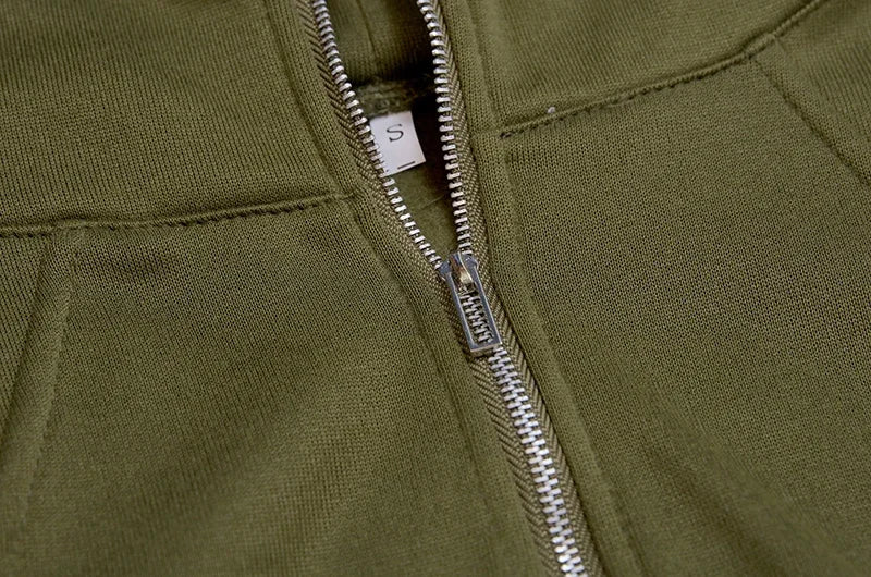 Half Zipper Hooded Short Plush Sweater, Casual Sports Sweater, New Fashion, Autumn, Winter, 2024 - Kimlud