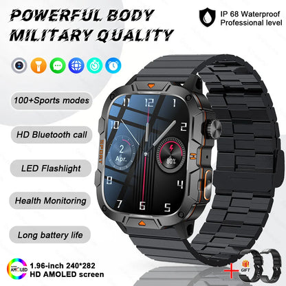 2025 For Xiaomi New Rugged Military GPS Smart Watch Men Bluetooth Call Health Monitoring AI Voice Sports Waterproof Smartwatches