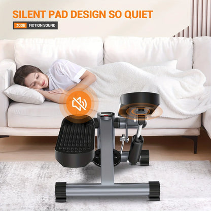 Indoor Fitness Equipment Exercise Steppers 350lbs Hydraulic Fitness Stair Multifunctional Climbing Pedal Machine Mini Stepper