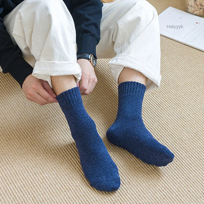 5 Pairs Thicken Socks Men High Quality Towel Keep Warm Winter Socks Cotton Christmas Gift Socks For Man Thermal Size...