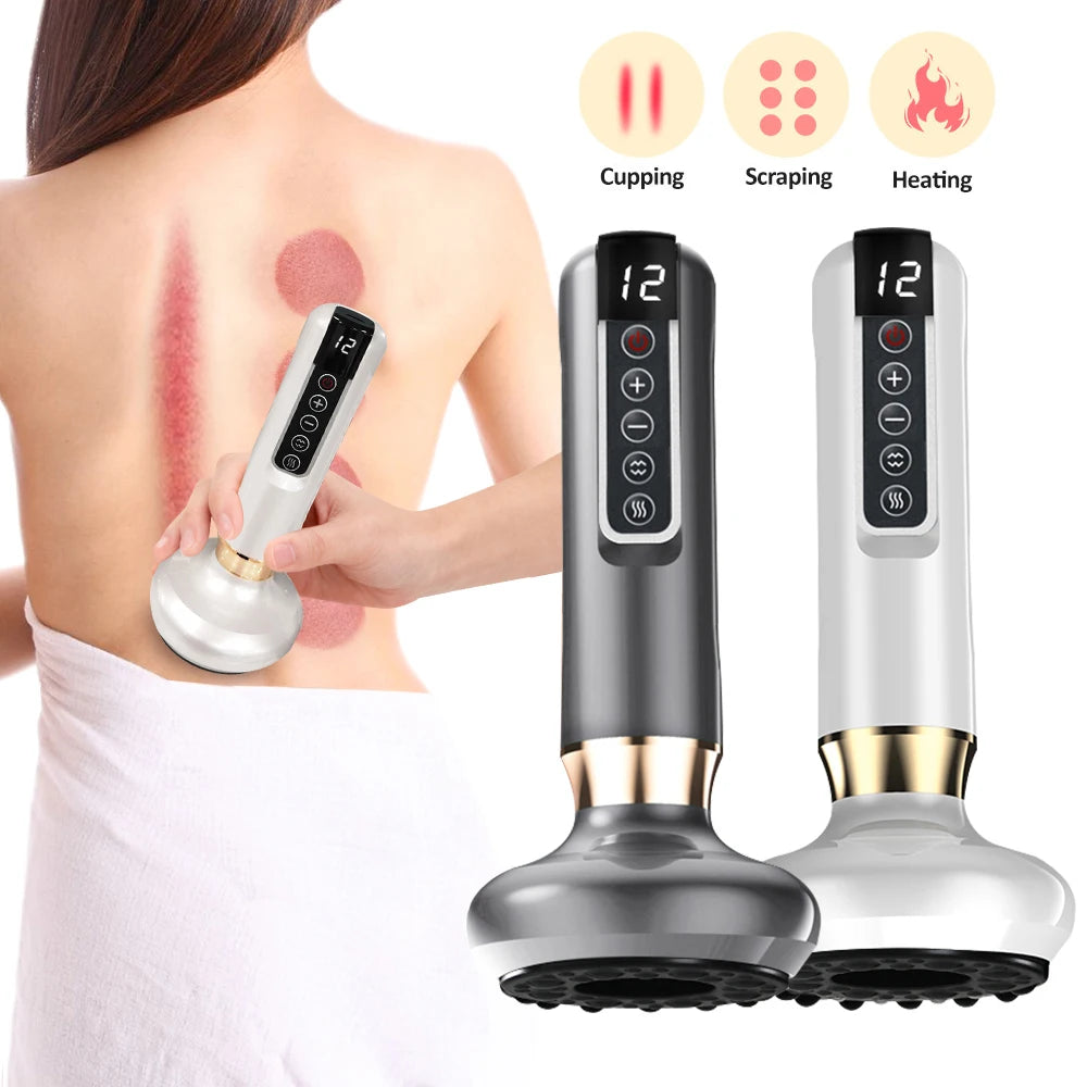 Intelligent Suction Medical Cupping Set Beauty Massager Glass Jars Anti Cellulite Cupping Vacuum Slimming Guasha Massage