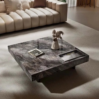 Aesthetic Simple Side Table Marble Minimalist Luxury Modern Coffee Tables Living Room Korean Couchtisch Postmodern Furniture - Kimlud