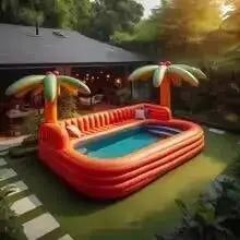 Commercial Customized Inflatable Sofa Pools Swimming With Portable Lounge for Party | Kimlud Outdoor Luxury Table
