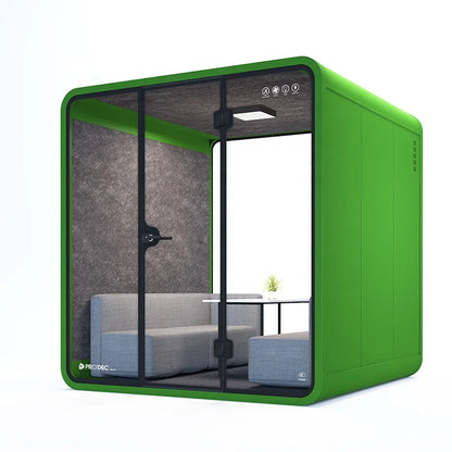 Meeting Pod Soundproof Acoustic Booth for 2 4 People Team Collaboration Huddle Space Open Office Customized Hot Sale