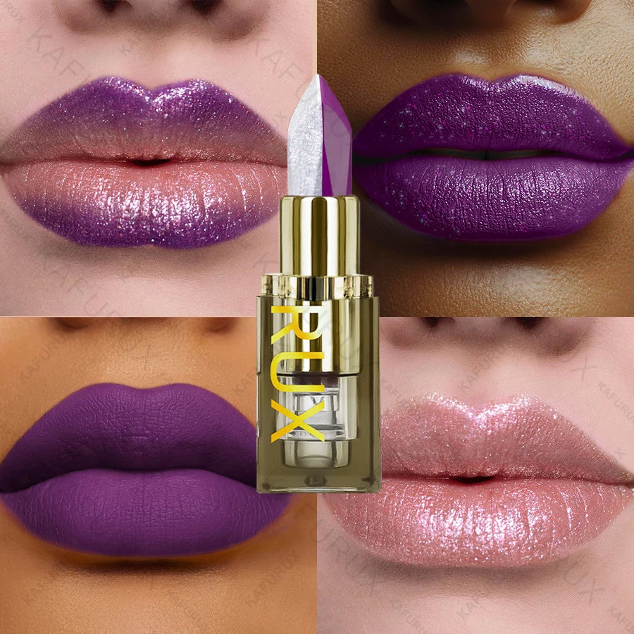 11 Color Two-tone Lipstick Purple Black Glitter Matte1pc Lipsticks Makeup Easy to use Lip Tint Makeup Gifts Red Black Cosmetics