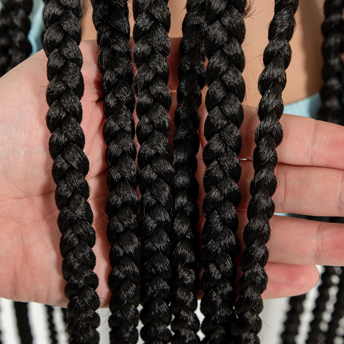 36in Full Lace Cornrow Braided Wigs Synthetic Natural Braiding Hair Wigs Box Braided Lace Wigs with Baby Hair for Black...