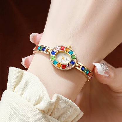 Luxury Rhinestone Women Watches Fashion Bracelet Band Ladies Quartz Watch Reloj Mujer Girls Clock Gift（Without Box） |...