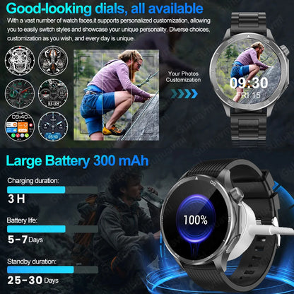2025 NEW OPPO WANCH X2 MAX Outdoor Sports Men SmartWatch GPS Motion Trajectory Compass AMOLED Screen IP67 Waterproof Smart Watch