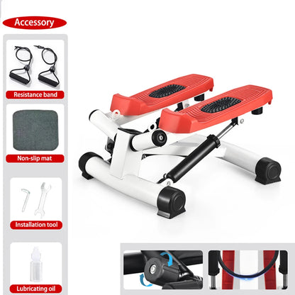 Mini Stepper Pedal Stepper Max 120kg Fitness Stepper LED Display Slimming Treadmill with Pull Rope Exercise Equipment