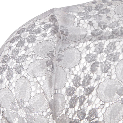 2026 Men's Lace Flowers Embroidery Long Sleeve Shirt Fashion Transparent Sexy Dress Shirts Male See Trough Club Party Tops - Kimlud