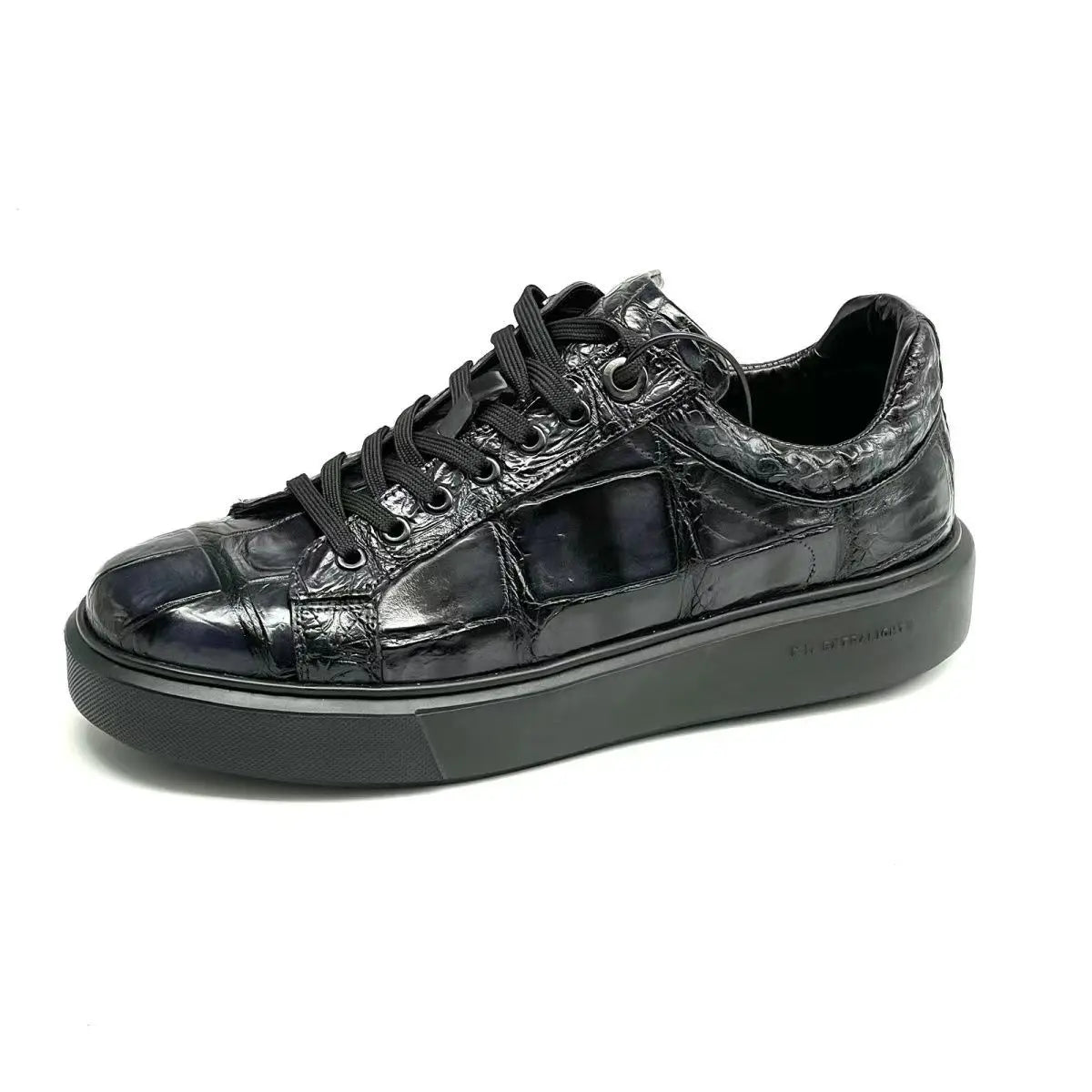 2024 new arrival Fashion Crocodile Skin causal shoes men,male Genuine leather sneakers pdd417