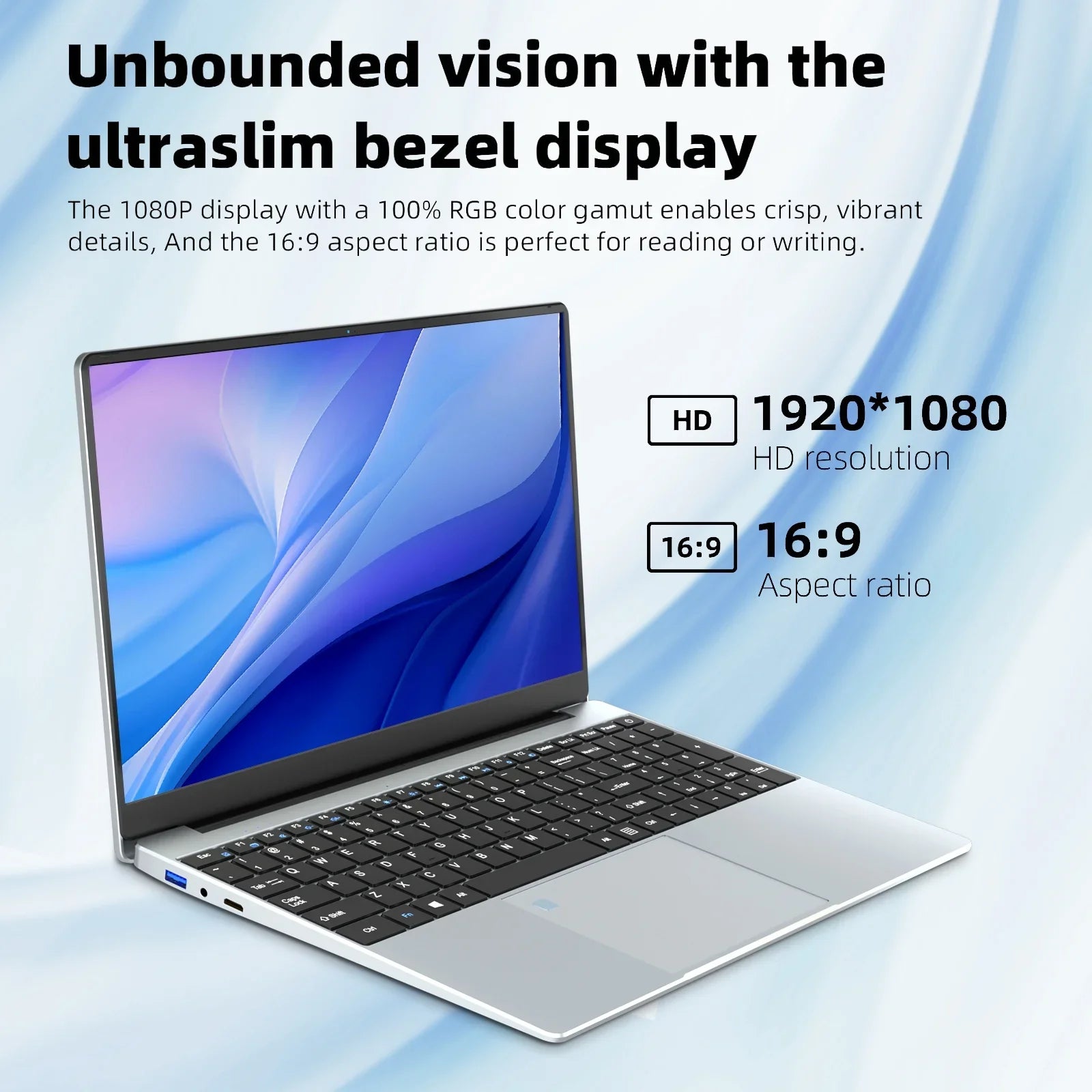 NEW 15.6" Intel N95 Portable Laptop Windows11 Notebook 32GB DDR4 2TB SSD Pc Gamer Office Computer with Backlit Fingerprint - Kimlud