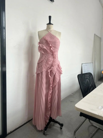 Sexy Slit Evening Dresses for Women with Folds A Line Homecoming Party Dresses Prom Dress Elegant Purple Evening gown 2025 NEW