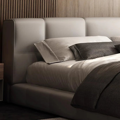 Leather Romantic Bed Luxury Adult Bedroom High Quality Princess Bed Italian Minimalist Letto Matrimoniale Unique Furniture - Kimlud