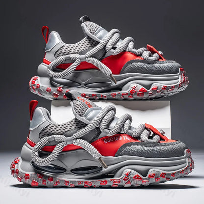 Fashion Trend Casual Low Top Non Slip Sport Shoes for Men 2025 Autumn New Mesh Breathable  Comfortable Versatile Chunky sneakers