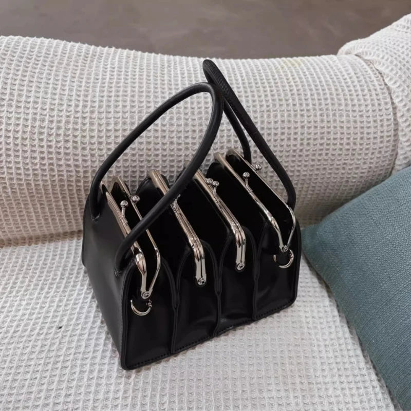 Fashion Multilayered Shell Clips Women Handbags Original Brands Designer Crossbody Bag New Trend Chic High Quality Shoulder Bag - Kimlud