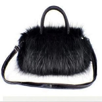 Plush Faux Fur Women's Small Handbags Ladies Mini Shoulder Crossbody Bags Brands 2024 Female Phone Pouches Money Bag for Girls