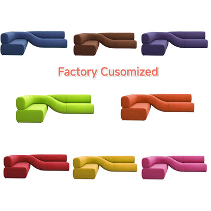 A Nordic simple cream swan flannel soft bag L-shaped solid wood sofa outdoor living room home lobby reception set