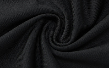 Hugcitar Women Fashion Turtleneck Long Sleeves Black Sexy Bodycon Maxi Prom Dress Fall Casual Clothes Streetwear Party Festival