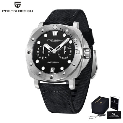 2023 PAGANI DESIGN New Men Mechanical Watch Luxury Sapphire Glass Automatic Watch 200M Waterproof Stainless Steel Watch for Men