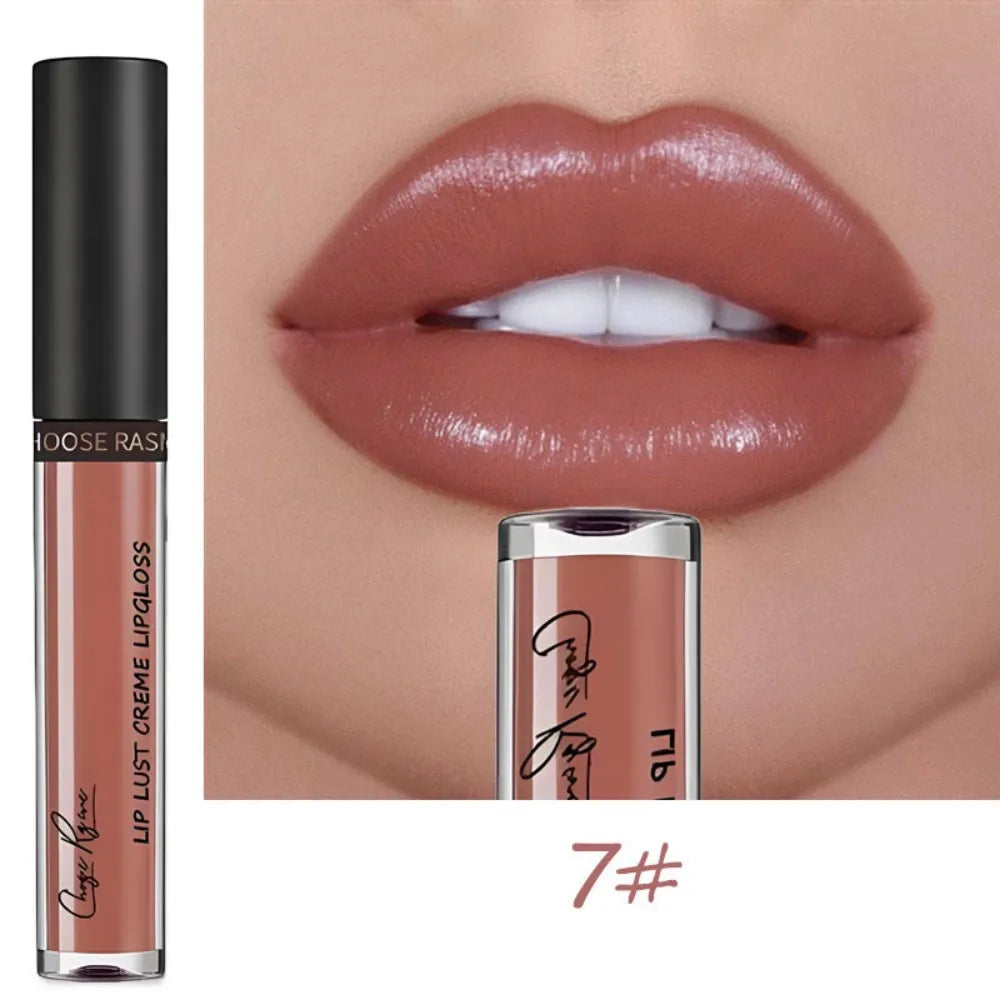 12 Colors Sexy Women Lipstick Waterproof Long Lasting Moist Lip Gloss Vivid Colorful Lipgloss Women Makeup maquiagem - Kimlud