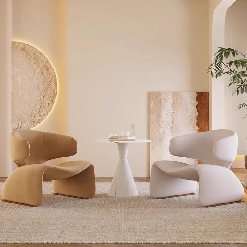 Clearance Comfort Living Room Chairs Backrest Design Ergonomic Relaxing Chairs Modern Nordic MSedie Da Soggiorno Home Furniture - Kimlud