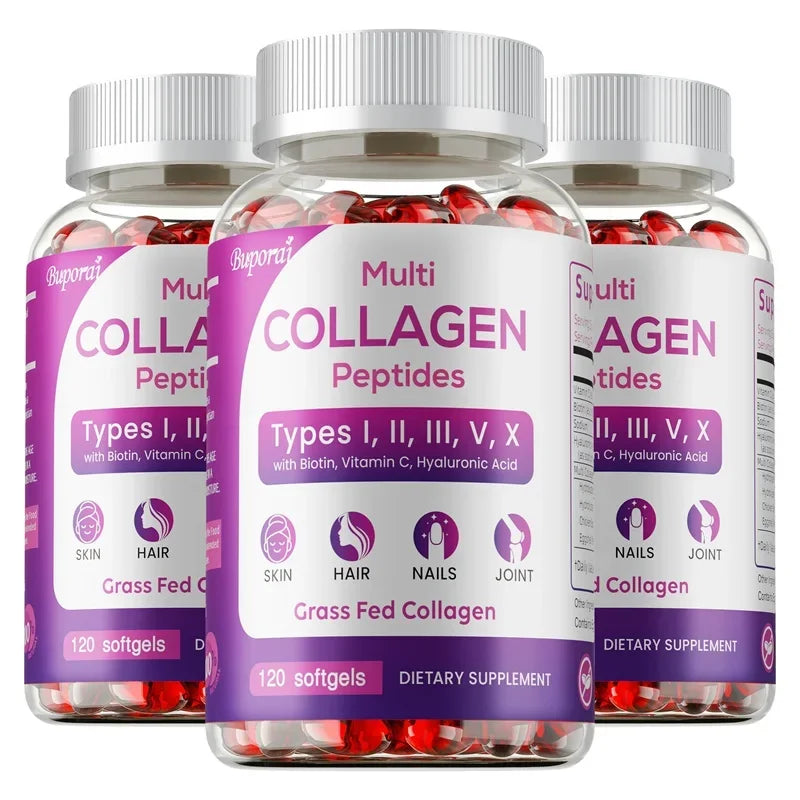 Collagen Peptides - Nourishes The Skin, Slows Down Aging, Promotes Healthy Hair, Strong Nails, and Improves Intestinal Digestion