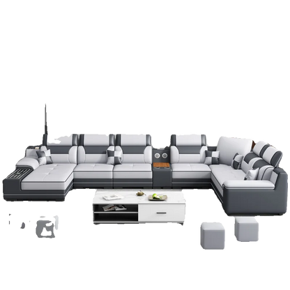 Fabric sofa modern simple living room combination large and small apartment furniture cat scratching skin leave-in technology cl