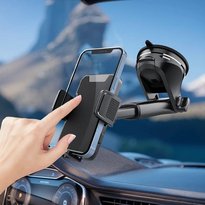 Gravity Sucker Car Phone Holder 360° Rotation Dashboard Mobile Phone Stand Universal Cell Phone Support for Trucks RVs Vehicles