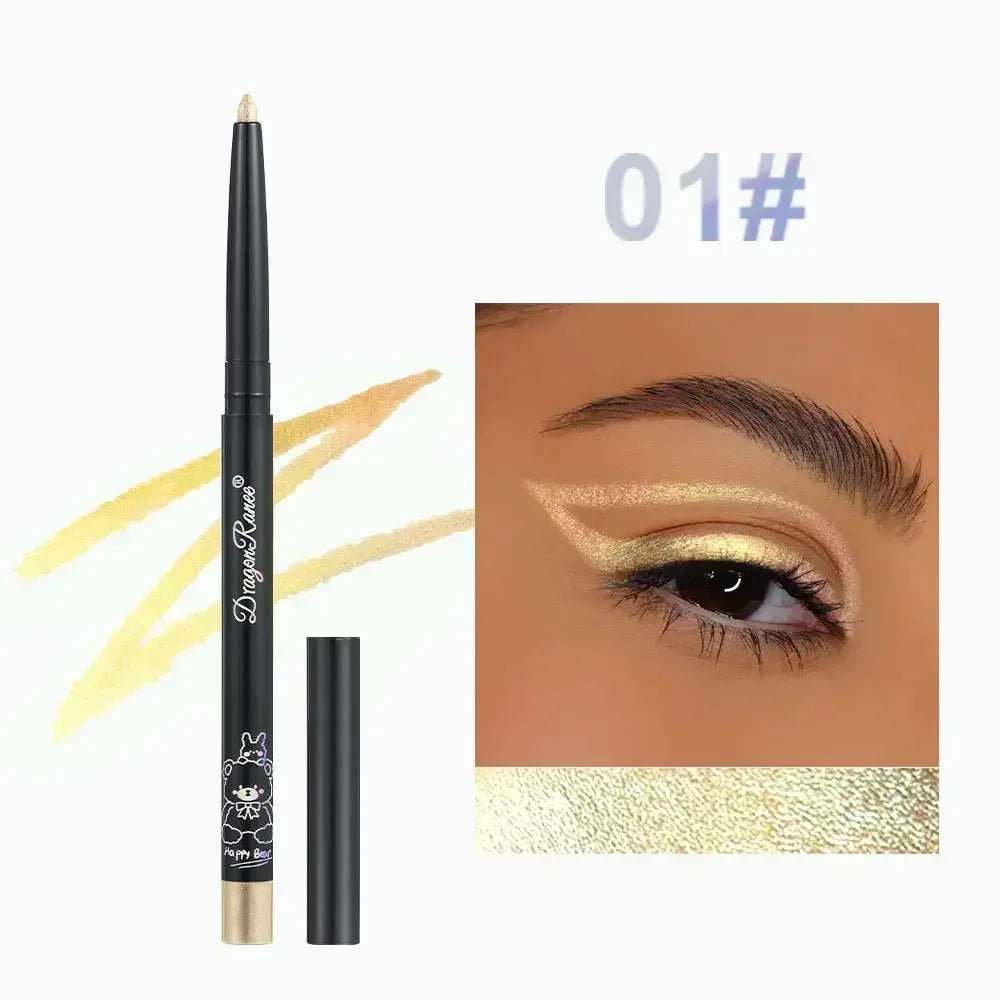 Glitter Aurora Eyeliner Pen Multi Chrome Eye Liner Lasting Shiny Metallic Eyeshadow Lying Silkworm Green Purple Makeup...