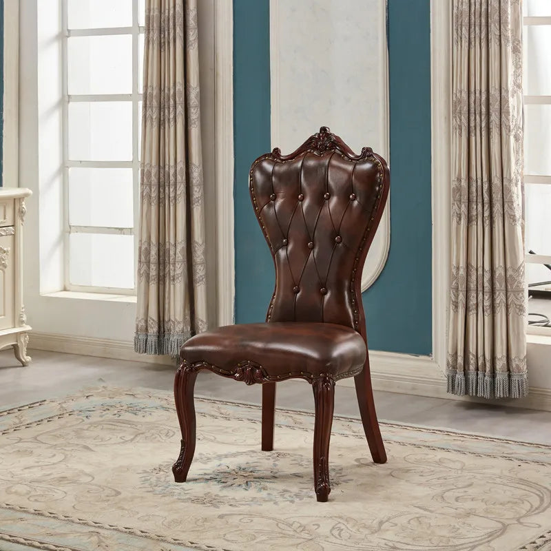 European Light Luxury Chairs Simple Solid Wood Party Unusual Adult Restaurant Chairs Design Comfy Lounge Stoel Home Furniture - Kimlud